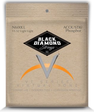 Black Diamond Phos Bronze Acoustic Guitar Strings N600LL Lt-Lt 11-52