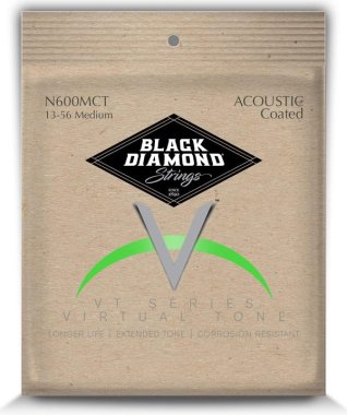 Black Diamond Phosphor Bronze 92/8 Acoustic Guitar VCI Coated Med 13-56