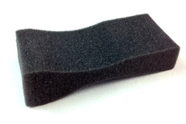 Black Sponge Shoulder Rest, 1/8, 1/10, 1/16