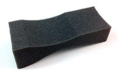 Black Sponge Shoulder Rest, 3/4