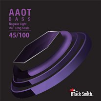 BlackSmith 4 String Coated Nickel Bass Reg Lt, 45-100, 34" Scale