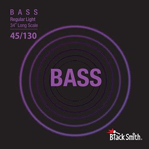 BlackSmith 5 String Nickel Round Wound Bass Reg Lt, 45-130, 34" Scale