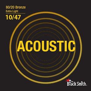 BlackSmith Strings Acoustic 80/20 Bronze, Extra Light, 10-47