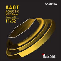 BlackSmith Strings Acoustic Coated 80/20 Bronze, Custom Light 11-52