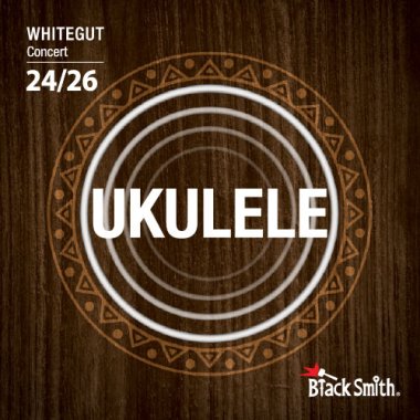 BlackSmith Strings WG-26C Ukulele Whitegut, Concert, 24-26