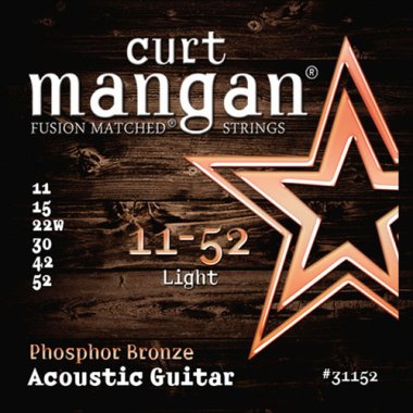 Blemished Sale Item | Curt Mangan 31152 Phosphor Bronze Acoustic Guitar, 11-52
