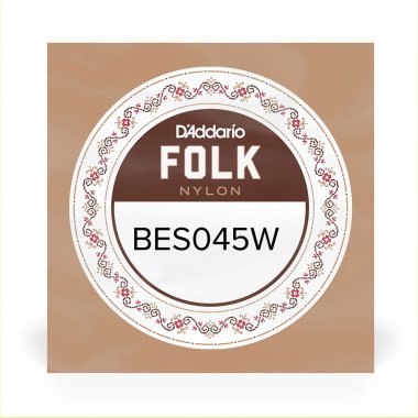 Blemished Sale Item | D'Addario Folk Nylon BES045W 6th string (E), normal tension .045