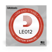 Blemished Sale Item | D'Addario LE012 Plain Steel Loop End .012 gauge, Single String