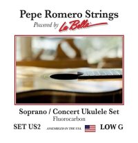 Blemished Sale Item | Pepe Romero Strings US2 Soprano / Concert Ukulele Low G Set