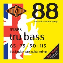 Blemished Sale Item | Rotosound RS88S Tru Bass Black Nylon Flatwound Short Scale, 65-115 [DUPLICATE]