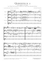 Boccherini | Quintet No. 5 in D G449 (score) for guitar & str quartet