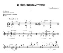 Bogdanovic | 12 Preludes d'automne for solo guitar