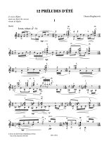 Bogdanovic | 12 Preludes d'ete - for solo guitar