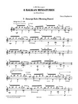 Bogdanovic | 6 Balkan Miniatures for solo guitar