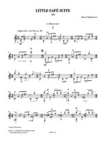 Bogdanovic | Little Cafe Suite for solo guitar