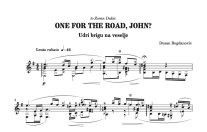 Bogdanovic | One for the Road, John? (Udri brigu na veselje)- solo gui