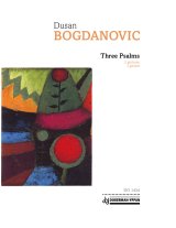 Bogdanovic | Three Psalms for 2 guitars