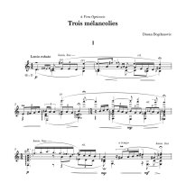 Bogdanovic | Trois melancolies for solo guitar