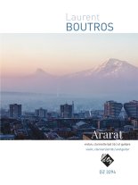 Boutros | Ararat for guitar, clarinet & violin