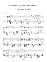 Braid | Five Songs, Op. 97 for mandolin and voice