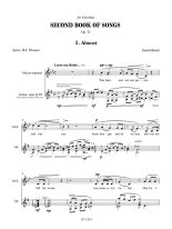Braid | Second Book of Songs, Op. 1 for guitar and voice