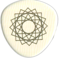 Breezy Ridge 9th Dimension Iveroid Pick, 1.2mm Extra Heavy Gold, One Pick