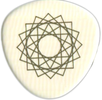 Breezy Ridge 9th Dimension Iveroid Pick, 1.2mm Extra Heavy Gold, One Pick