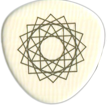 Breezy Ridge 9th Dimension Iveroid Pick, 1.2mm Extra Heavy Gold, One Pick