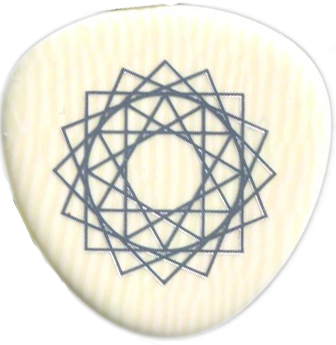 Breezy Ridge 9th Dimension Iveroid Pick, 1.5mm Extra Extra Heavy Platinum, One Pick