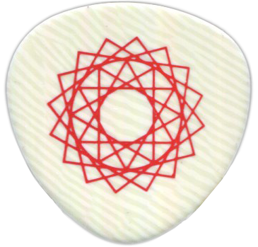 Breezy Ridge 9th Dimension Iveroid Pick, .50mm Thin Red, One Pick