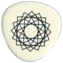 Breezy Ridge 9th Dimension Iveroid Pick, .75mm Medium Black, One Pick