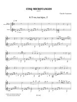 Camisassa | Cinq microtangos, vol. 2 for guitar and flute