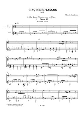 Camisassa | Cinq microtangos, vol. 3 for guitar and flute