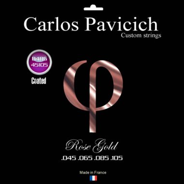 Carlos Pavicich Custom Strings, B4RG Rose Gold Double Alloy 45-105