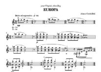 Cicchillitti | Europa for solo guitar