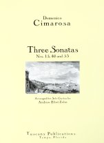 Cimarosa | Three Sonatas Nos. 15,46, 53 for solo guitar
