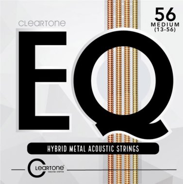 Cleartone 7813 EQ Hybrid Metal Medium Acoustic Guitar Strings, 13-56