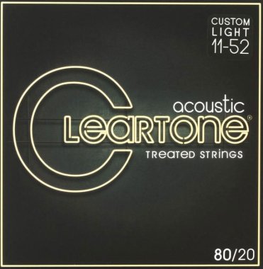 Cleartone 80/20 Bronze Acoustic Guitar Strings 7611 Extra Light 11-52
