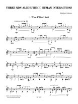 Cochran | Three Non-algorithmic Human Interactions for solo guitar