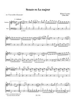 Corrette | Sonate en La majeur for mandolin and bass