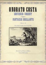Costa | Souvenir d'Orient ou Fantaisie Brillante, op. 12, for flute and guitar - Paperbound