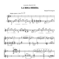 Cote-Giguere | La rosa herida for 2 guitars