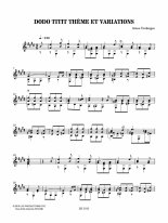 Coulanges | Dodo titit theme et variations for solo guitar