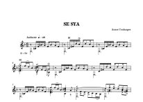 Coulanges | Se Sya for solo guitar