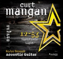 Curt Mangan 21253 80/20 Bronze Acoustic Guitar, 12-53