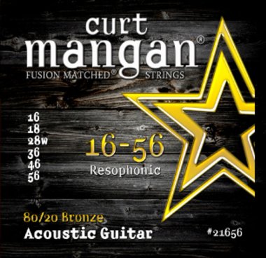Curt Mangan 21656 80/20 Bronze Resophonic / Resonator Guitar Strings