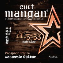 Curt Mangan 30001 Phosphor Bronze Acoustic Guitar, Half Size 11.5-53