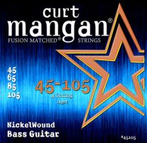 Curt Mangan 45-105 Nickel Wound 4-string Bass, 45-105