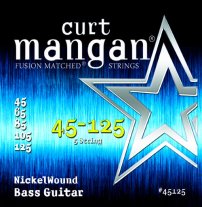 Curt Mangan 45-125 Nickel Wound 5-string Bass, 45-125