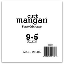 Curt Mangan Plain Steel Single Guitar String, Ball End .0095